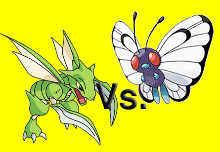 Pokémon parecidos a los insectos del anuncio.